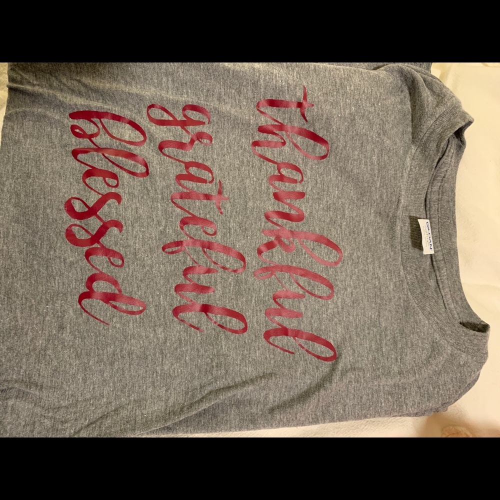 Women’s tshirt “tankful, grateful, blessed”